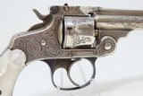 SMITH & WESSON .32 Caliber 4th Model DOUBLE ACTION Top Break REVOLVER C&R ENGRAVED .32 S&W with PEARL GRIPS! - 20 of 21