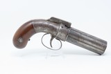 Antique ALLEN & WHEELOCK .32 Cal. POCKET SIZED Percussion PEPPERBOX Pistol Pepperbox Revolver That Enjoyed More Popularity Than Colt! - 16 of 19