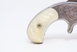 ENGRAVED, NICKEL, MOTHER of PEARL SMITH & WESSON Number 1 1/2 .32 REVOLVERGorgeous Little 1870s Hideout Gun! - 16 of 18