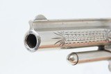 ENGRAVED, NICKEL, MOTHER of PEARL SMITH & WESSON Number 1 1/2 .32 REVOLVERGorgeous Little 1870s Hideout Gun! - 9 of 18
