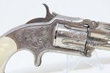 ENGRAVED, NICKEL, MOTHER of PEARL SMITH & WESSON Number 1 1/2 .32 REVOLVERGorgeous Little 1870s Hideout Gun! - 17 of 18