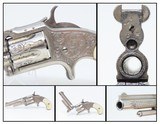 ENGRAVED, NICKEL, MOTHER of PEARL SMITH & WESSON Number 1 1/2 .32 REVOLVERGorgeous Little 1870s Hideout Gun! - 1 of 18