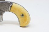 PERIOD ENGRAVED Antique SMITH & WESSON No 1 Third Issue 22 Rimfire Revolver 19th Century POCKET CARRY with IVORY GRIPS! - 3 of 17