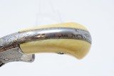 PERIOD ENGRAVED Antique SMITH & WESSON No 1 Third Issue 22 Rimfire Revolver 19th Century POCKET CARRY with IVORY GRIPS! - 6 of 17