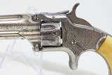 PERIOD ENGRAVED Antique SMITH & WESSON No 1 Third Issue 22 Rimfire Revolver 19th Century POCKET CARRY with IVORY GRIPS! - 4 of 17