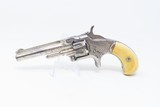 PERIOD ENGRAVED Antique SMITH & WESSON No 1 Third Issue 22 Rimfire Revolver 19th Century POCKET CARRY with IVORY GRIPS! - 2 of 17