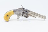PERIOD ENGRAVED Antique SMITH & WESSON No 1 Third Issue 22 Rimfire Revolver 19th Century POCKET CARRY with IVORY GRIPS! - 14 of 17
