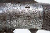Engraved BRITISH Antique .32 Cal. BAR HAMMER Percussion PEPPERBOX Revolver 1840s 6-Shot Self Defense Revolver - 6 of 18