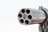 Engraved BRITISH Antique .32 Cal. BAR HAMMER Percussion PEPPERBOX Revolver 1840s 6-Shot Self Defense Revolver - 11 of 18