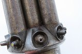 8-SHOT Engraved Antique PEPPERBOX Revolver .36 Caliber Percussion EUROPEAN 1840s 8-Shot Self Defense Revolver with EBONY GRIP! - 16 of 20
