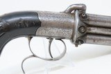 8-SHOT Engraved Antique PEPPERBOX Revolver .36 Caliber Percussion EUROPEAN 1840s 8-Shot Self Defense Revolver with EBONY GRIP! - 19 of 20