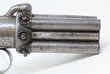 8-SHOT Engraved Antique PEPPERBOX Revolver .36 Caliber Percussion EUROPEAN 1840s 8-Shot Self Defense Revolver with EBONY GRIP! - 20 of 20