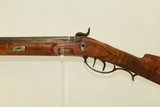 NEW YORK Antique EAGLE Engraved Patchbox “J. HALL” Signed FRONTIER Rifle
1840s Percussion Plains Rifle with Beautiful Décor! - 22 of 24