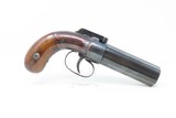 ANTIQUE Allen & Thurber WORCHESTER PERIOD Bar Hammer PEPPERBOX Revolver First American Double Action Revolving Pistol - 14 of 17