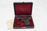 Baby WEBLEY & SCOTT.25 ACP Model 1907 SEMI-AUTOMATIC Pistol C&R British With AUSTRIAN DEALER CASE & GERMAN MANUAL! - 2 of 23