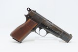 WORLD WAR 2 NAZI German FABRIQUE NATIONALE Model 1935 Browning Hi Power C&R Made in Occupied Belgium Circa 1944 - 16 of 19