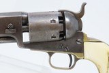 EARLY PRODUCTION COLT Model 1851 NAVY .36 Caliber PERCUSSION Revolver With Carved ANTIQUE IVORY GRIPS! - 8 of 25