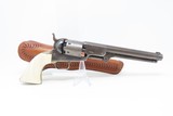 EARLY PRODUCTION COLT Model 1851 NAVY .36 Caliber PERCUSSION Revolver With Carved ANTIQUE IVORY GRIPS! - 2 of 25