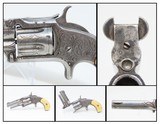 RARE SHORT BARRELED Antique SMITH & WESSON 1 1/2 2nd Issue Engraved REVOLVERScarce IVORY GRIPPED Spur Trigger That is 1 of Less Than 1000! - 1 of 19