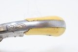 RARE SHORT BARRELED Antique SMITH & WESSON 1 1/2 2nd Issue Engraved REVOLVERScarce IVORY GRIPPED Spur Trigger That is 1 of Less Than 1000! - 7 of 19
