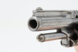 RARE SHORT BARRELED Antique SMITH & WESSON 1 1/2 2nd Issue Engraved REVOLVERScarce IVORY GRIPPED Spur Trigger That is 1 of Less Than 1000! - 10 of 19