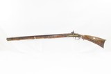 SHORT, NATIVE AMERICAN-esque LONG RIFLE with BRASS TACKS & PATCH BOX Native American Trade Gun! - 11 of 16