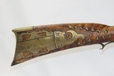 SHORT, NATIVE AMERICAN-esque LONG RIFLE with BRASS TACKS & PATCH BOX Native American Trade Gun! - 3 of 16