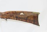 SHORT, NATIVE AMERICAN-esque LONG RIFLE with BRASS TACKS & PATCH BOX Native American Trade Gun! - 12 of 16