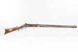 Antique I.H. ROBINSON Half-Stock .45 Caliber Percussion American LONG RIFLE Kentucky Style Frontier Long Rifle! - 2 of 17