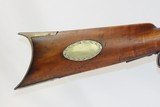 Antique I.H. ROBINSON Half-Stock .45 Caliber Percussion American LONG RIFLE Kentucky Style Frontier Long Rifle! - 3 of 17