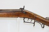 Antique I.H. ROBINSON Half-Stock .45 Caliber Percussion American LONG RIFLE Kentucky Style Frontier Long Rifle! - 14 of 17