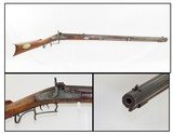 Antique I.H. ROBINSON Half-Stock .45 Caliber Percussion American LONG RIFLE Kentucky Style Frontier Long Rifle! - 1 of 17