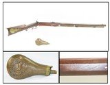 SAN FRANCISCO CALIFORNIA Long Rifle by RECTOR of NY, Sold by Robert LIDDLE c1850s Smoothbore for the Western Market - 1 of 21