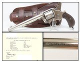 DENVER LETTERED Antique COLT 1878 “FRONTIER” .45 Cal DOUBLE ACTION Revolver PROVENANCE: Famed Denver Gunsmith J.P. LOWER - 1 of 22