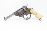 GASSER Marked AUSTRIAN Antique BONE GRIP Percussion REVOLVER Mid-19th Austrian Sidearm - 2 of 17