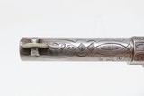 ENGRAVED, IVORY GRIPPED European Antique PINFIRE REVOLVER Double Action Liege Proofed Mid-19th European Sidearm - 12 of 21