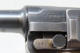 1936 Dated World War II NAZI German Mauser s/42 Code Luger P.08 Pistol
With 1935 C. Heinichen of Dresden Holster! - 9 of 24