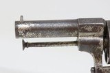ENGLISH ENGRAVED, IVORY GRIP Antique 11mm PINFIRE “BULLDOG” REVOLVER Mid-19th European Sidearm with ENGLISH SCROLL ENGRAVING! - 5 of 19