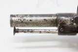 ENGLISH ENGRAVED, IVORY GRIP Antique 11mm PINFIRE “BULLDOG” REVOLVER Mid-19th European Sidearm with ENGLISH SCROLL ENGRAVING! - 12 of 19