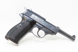 WORLD WAR II Nazi German “SPREEWERKE” cyq Code P.38 Semi-Auto C&R Pistol RUSSIAN CAPTURE “X” and HOLSTER! - 18 of 21