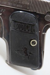 Early Production COLT Model 1908 VEST POCKET .25 ACP Pistol w/ FACTORY BOX Colt’s Smallest Semi-Auto, Made in 1909 - 8 of 19