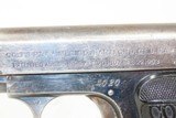 Early Production COLT Model 1908 VEST POCKET .25 ACP Pistol w/ FACTORY BOX Colt’s Smallest Semi-Auto, Made in 1909 - 10 of 19