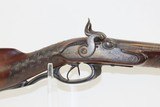 Antique ENGRAVED European PERCUSSION Side by Side DOUBLE BARREL Shotgun CARVED PERCUSSION CONVERSION Double Barrel Fowling Gun - 17 of 20