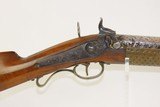 Antique RECTOR-ROBSON Half-Stock BACK ACTION Percussion LONG RIFLE Kentucky Style Long Rifle Made Circa the 1840s - 4 of 20