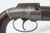 ANTIQUE Allen & Thurber WORCHESTER PERIOD Bar Hammer PEPPERBOX Revolver First American Double Action Revolving Pistol - 15 of 16