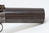 ANTIQUE Allen & Thurber WORCHESTER PERIOD Bar Hammer PEPPERBOX Revolver First American Double Action Revolving Pistol - 16 of 16