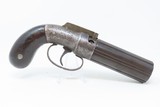 ANTIQUE Allen & Thurber WORCHESTER PERIOD Bar Hammer PEPPERBOX Revolver First American Double Action Revolving Pistol - 13 of 16