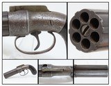 ANTIQUE Allen & Thurber WORCHESTER PERIOD Bar Hammer PEPPERBOX Revolver First American Double Action Revolving Pistol - 1 of 16