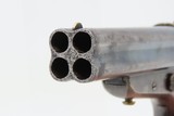 Antique CIVIL WAR Era SHARPS Model 3 .32 Caliber Rimfire PEPPERBOX Revolver 4 Shot Self Defense Pocket Gun - 9 of 16