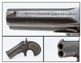 REMINGTON ARMS-U.M.C. Type III Double DERINGER .41 Cal. Rimfire C&R PISTOL Long-Lived American Conceal and Carry Pistol - 1 of 13